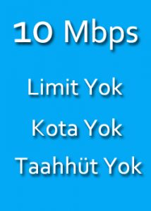 evde internet fiyatları 10mbps