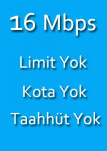 evde internet fiyatları 16 mbps