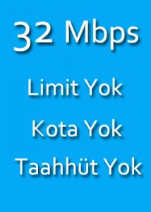 evde internet fiyatları 32 mbps